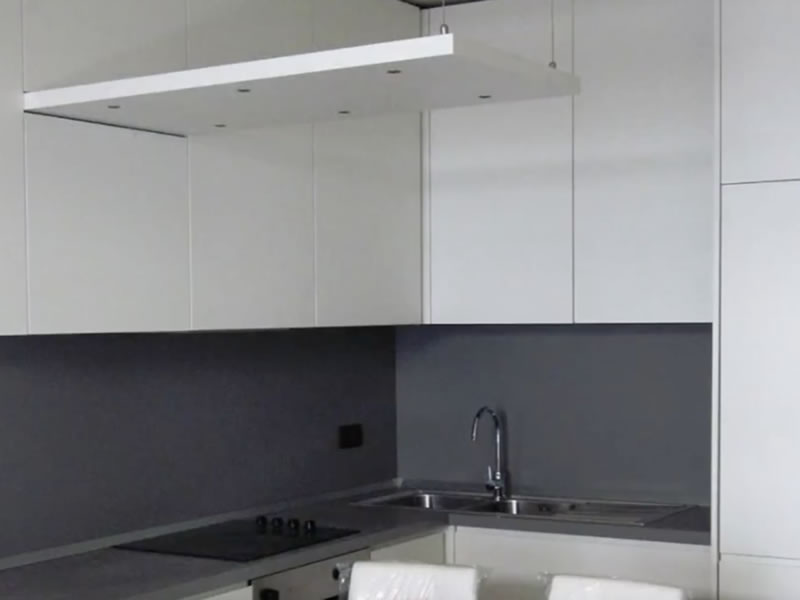 White kitchen in Milan